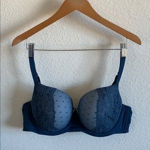 Cacique blue bra. Boost balconet